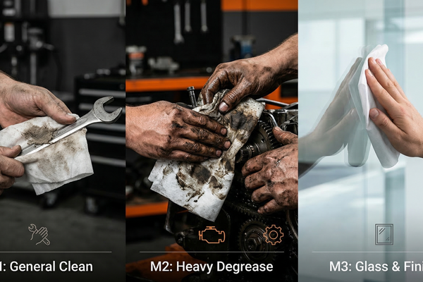 M1, M2, M3: Which Wipe for Which Task