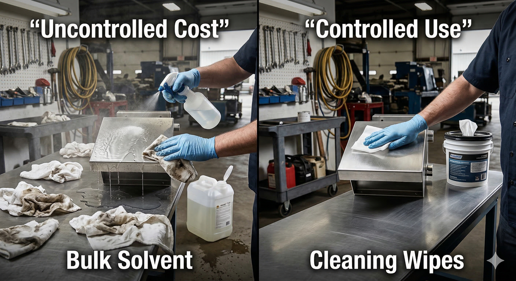Solvent vs Wipes: The Real Cost Comparison