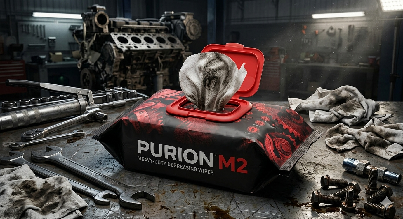 M2 — Heavy Soil Degreasing Wipes